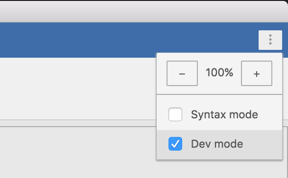 dev-mode